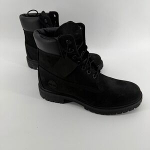 Timberland 6-Inch Premium Waterproof Boots Black Nubuck Leather 10073 Mens 8 M